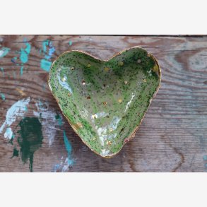 Hjerteskl keramik unika smykker 