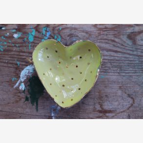 Hjerteskål keramik unika smykker 