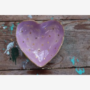 Hjerteskl keramik unika smykker 
