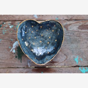 Hjerteskl keramik unika smykker 