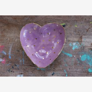 Hjerteskl keramik unika smykker 