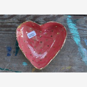 Hjerteskl keramik unika smykker 