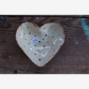 Hjerteskl keramik unika smykker 