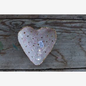 Hjerteskl keramik unika smykker 