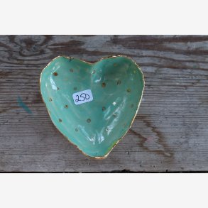 Hjerteskl keramik unika smykker 