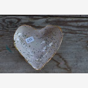 Hjerteskl keramik unika smykker 