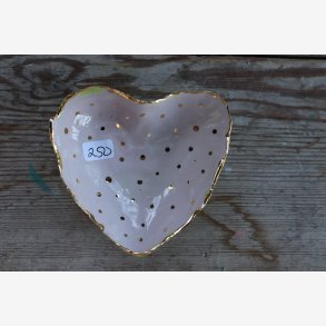 Hjerteskl keramik unika smykker 