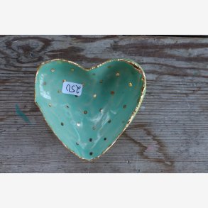 Hjerteskl keramik unika smykker 