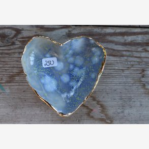 Hjerteskl keramik unika smykker 
