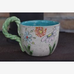 Krus med blomster